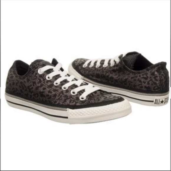 black leopard converse